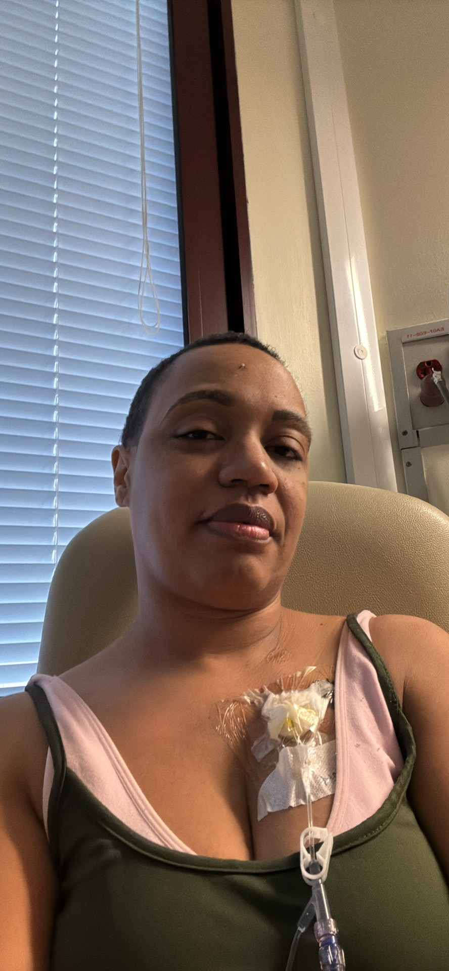 Halisi Ali El during chemotherapy treatment